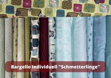 Materialpackung Courleys Patchworkkurs - Einsteiger 2 "Bargello" - Individuell Schmetterlinge